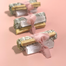 Load image into Gallery viewer, White Sage Protection Bundle with Selenite and Palo Santo
